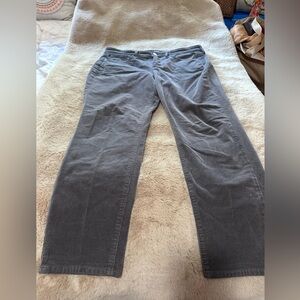 NYDJ Gray Straight Leg Gray Corded Jeans Classic Fit 8P